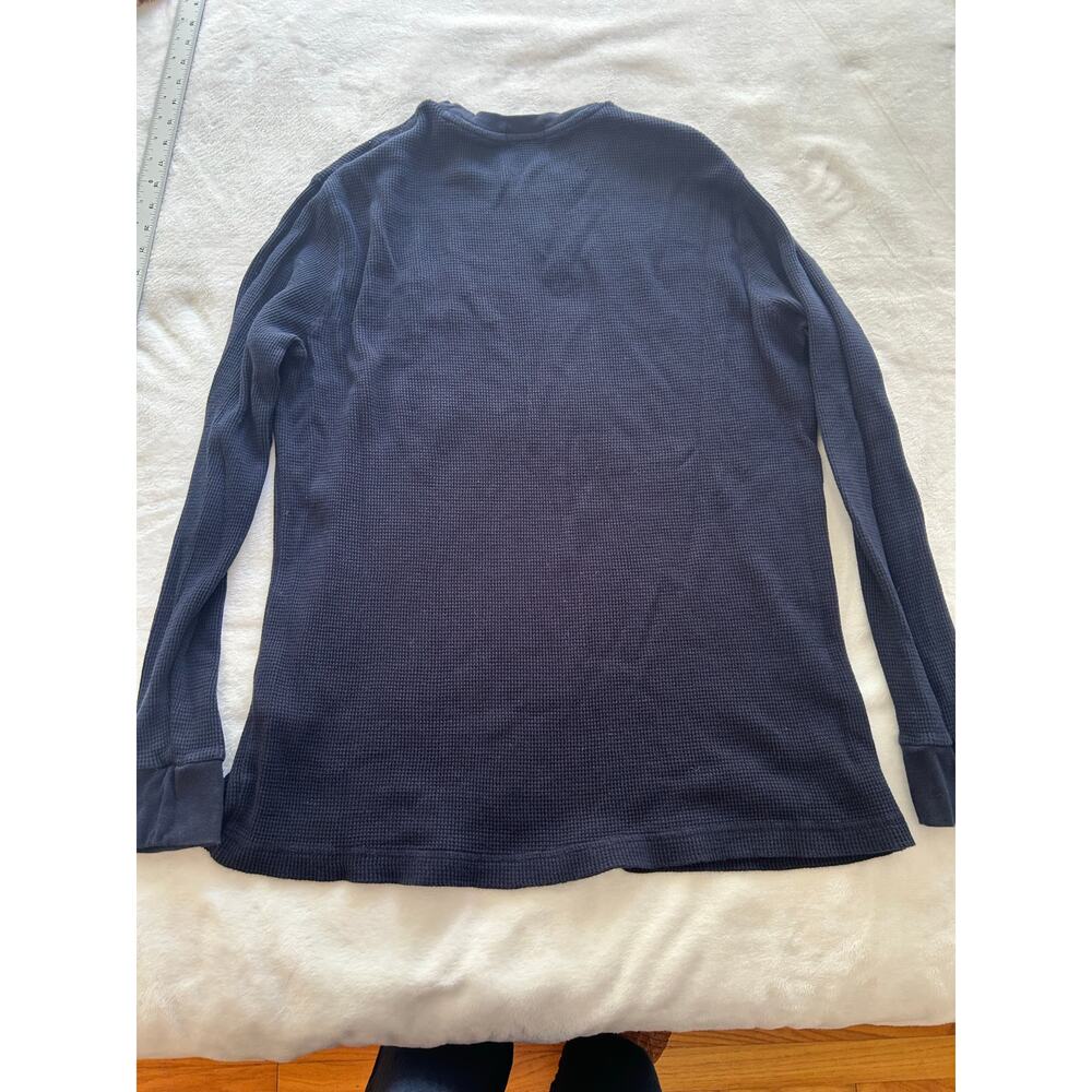 Polo Ralph Lauren Mens Ralph Lauren Waffle Knit Thermal Top, Navy XLT - Picture 6 of 7